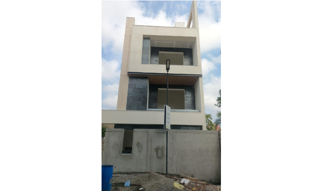 DRA Inara construction update on 24-11-2025 showing Villa No 3-Front Elevation View in OMR, Chennai.